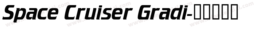 Space Cruiser Gradi字体转换